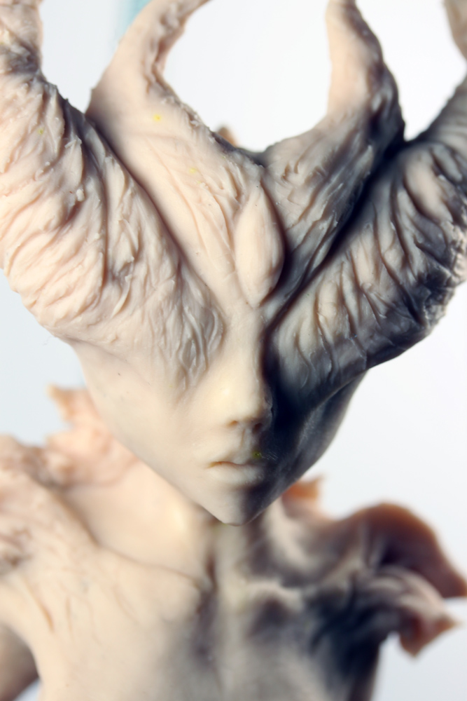 WIP 3 – 3D printed Armature on OOAK Doll